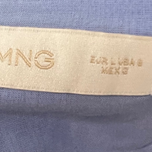 Mango off the shoulder puff sleeve crop top with criss cross back - Picture 3 of 3